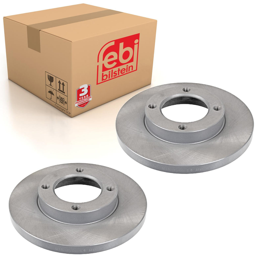 Pair of Front Brake Disc Fits Daihatsu OE 4351287Z02 Febi 108620