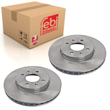 Load image into Gallery viewer, Pair of Front Brake Disc Fits Hyundai OE 51712C8000 Febi 108623