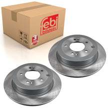 Load image into Gallery viewer, Pair of Rear Brake Disc Fits Hyundai OE 58411D7000 Febi 108629