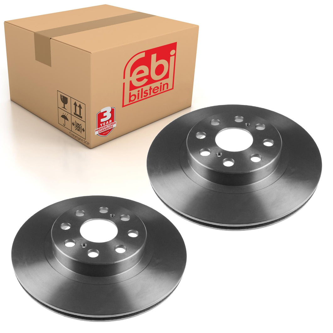 Pair of Rear Brake Disc Fits Toyota OE 4243117081 Febi 108630