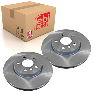 Pair of Front Brake Disc Fits Mini (BMW) OE 34 11 6 866 297 Febi 108632