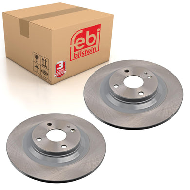 Pair of Rear Brake Disc Fits Mazda OE N06Y26251B Febi 108633
