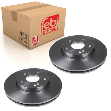 Pair of Front Brake Disc Fits Honda OE 45251SJHE10 Febi 108644