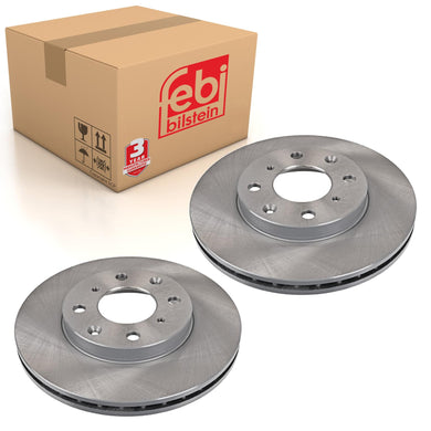 Pair of Front Brake Disc Fits Honda OE 45251S50G00 Febi 108653