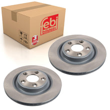 Load image into Gallery viewer, Pair of Rear Brake Disc Fits Jaguar OE C2C 25338 Febi 108660