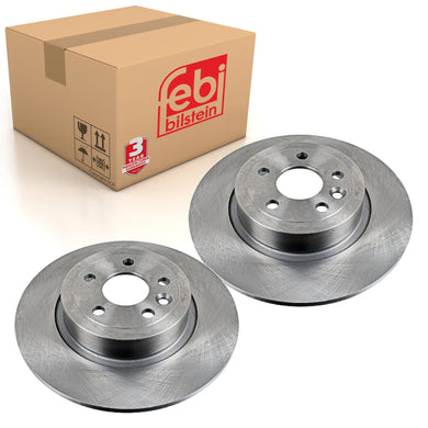Pair of Rear Brake Disc Fits Land Rover OE LR 072016 Febi 108661