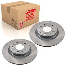 Load image into Gallery viewer, Pair of Rear Brake Disc Fits Mazda OE D10E26251 Febi 108666