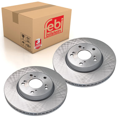 Pair of Front Brake Disc Fits Honda OE 45251T8MG01 Febi 108668