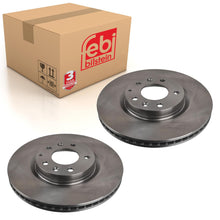 Load image into Gallery viewer, Pair of Front Brake Disc Fits Mazda OE F15233251A Febi 108687