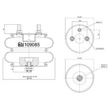 Load image into Gallery viewer, Air Spring Fits Kassbohrer Achsen OE 4731045300 Febi 109085