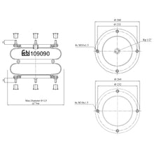 Load image into Gallery viewer, Air Spring Fits Gigant Achsen OE 881202 Febi 109090