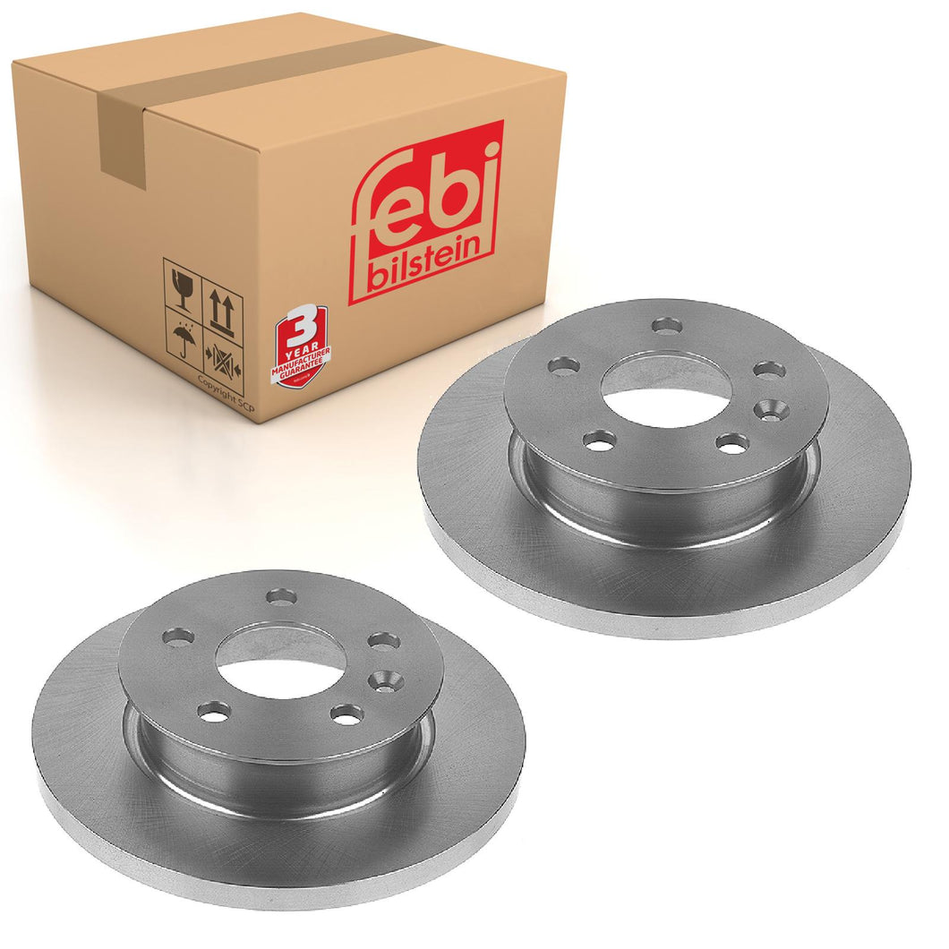 Pair of Front Brake Disc Fits Volkswagen Transporter syncro 24 25 Febi 11389