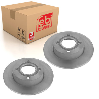 Pair of Rear Brake Disc Fits Audi 100 quattro 44 OE 443615601A Febi 11395