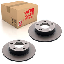 Load image into Gallery viewer, Pair of Rear Brake Disc Fits Volkswagen Passat 4motion syncro Audi A4 Febi 11398