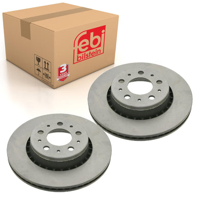 Pair of Front Brake Disc Fits Volvo 740 760 780 940 960 OE 1359908 Febi 11448