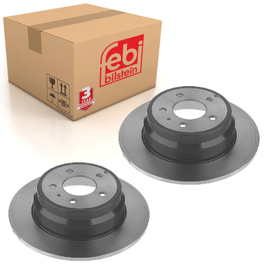 Pair of Rear Brake Disc Fits Volvo 850 C S OE 31262099 Febi 11455