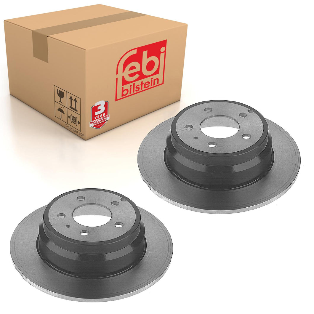 Pair of Rear Brake Disc Fits Volvo 850 C S OE 31262099 Febi 11455