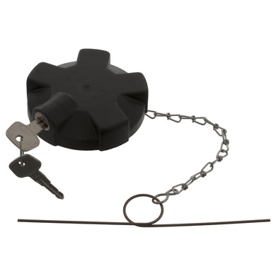 Lockable Solid Fuel Filler Cap Inc Gasket & Chain Fits Volvo B58 BR F Febi 11563