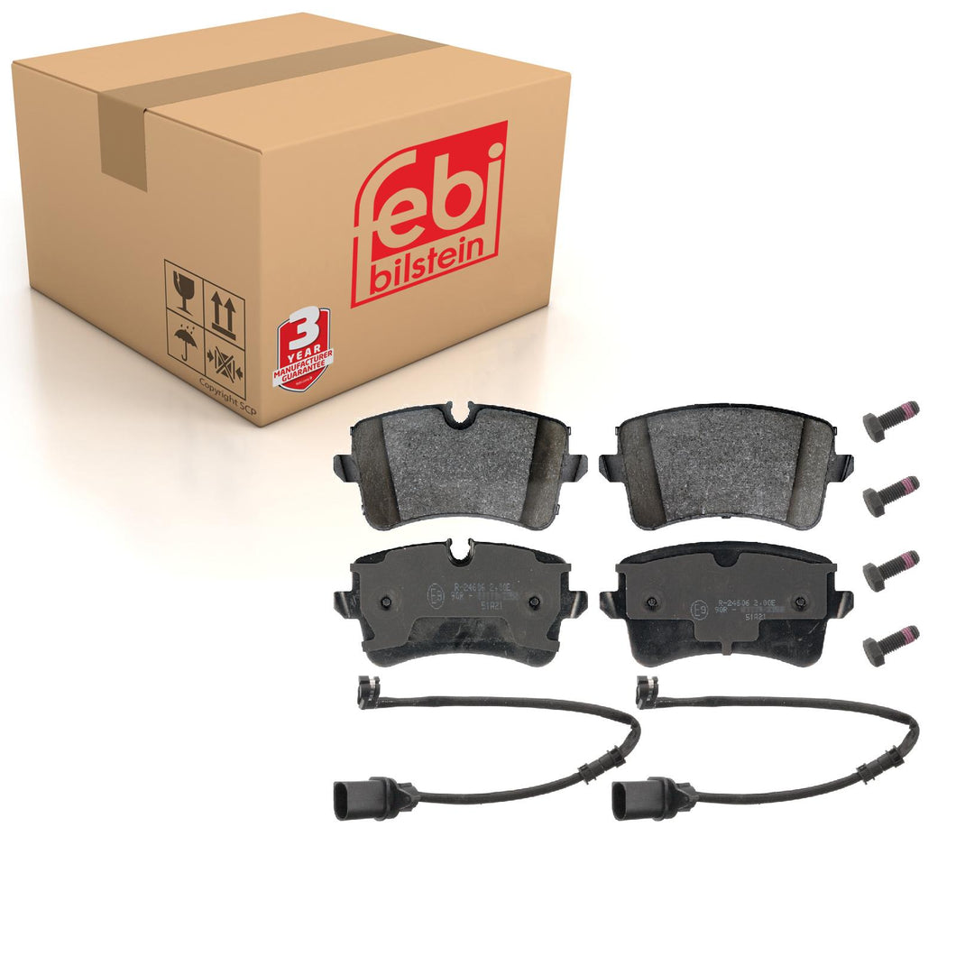 Rear Brake Pads A8 Quattro Set Kit Fits Audi 4H0 698 451 D Febi 116017