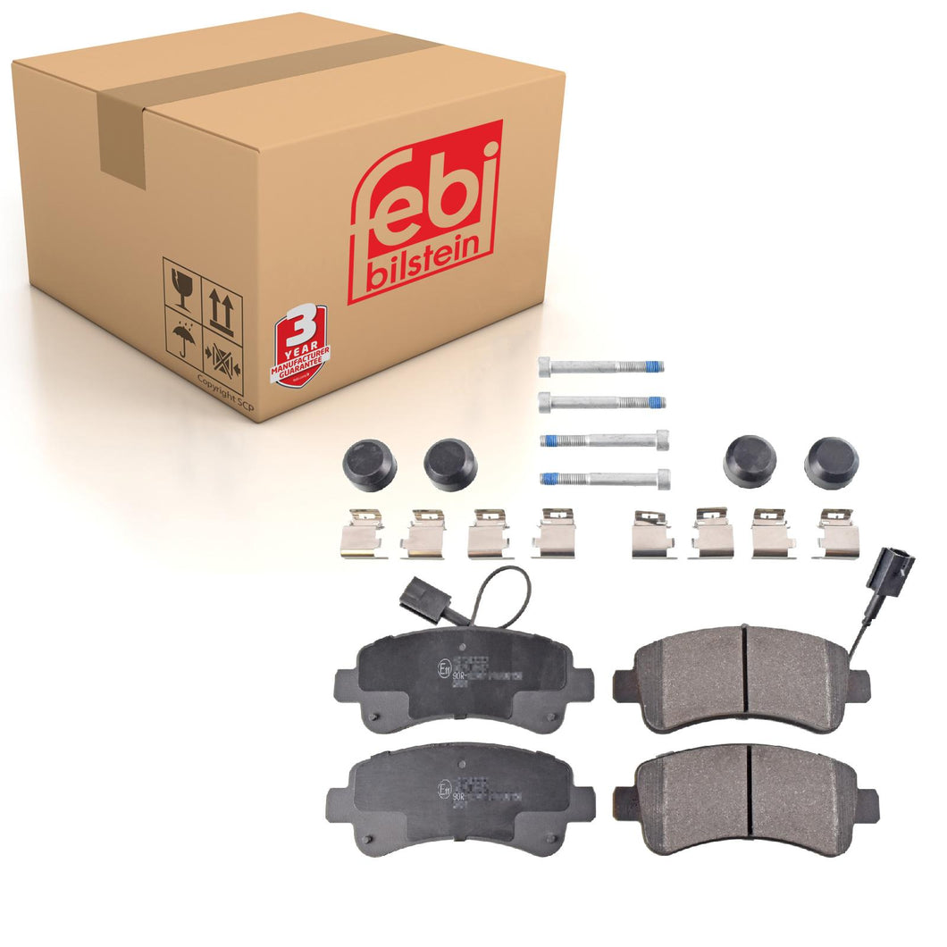 Rear Brake Pads Relay Set Kit Fits Citroen 16 124 340 80 Febi 116234