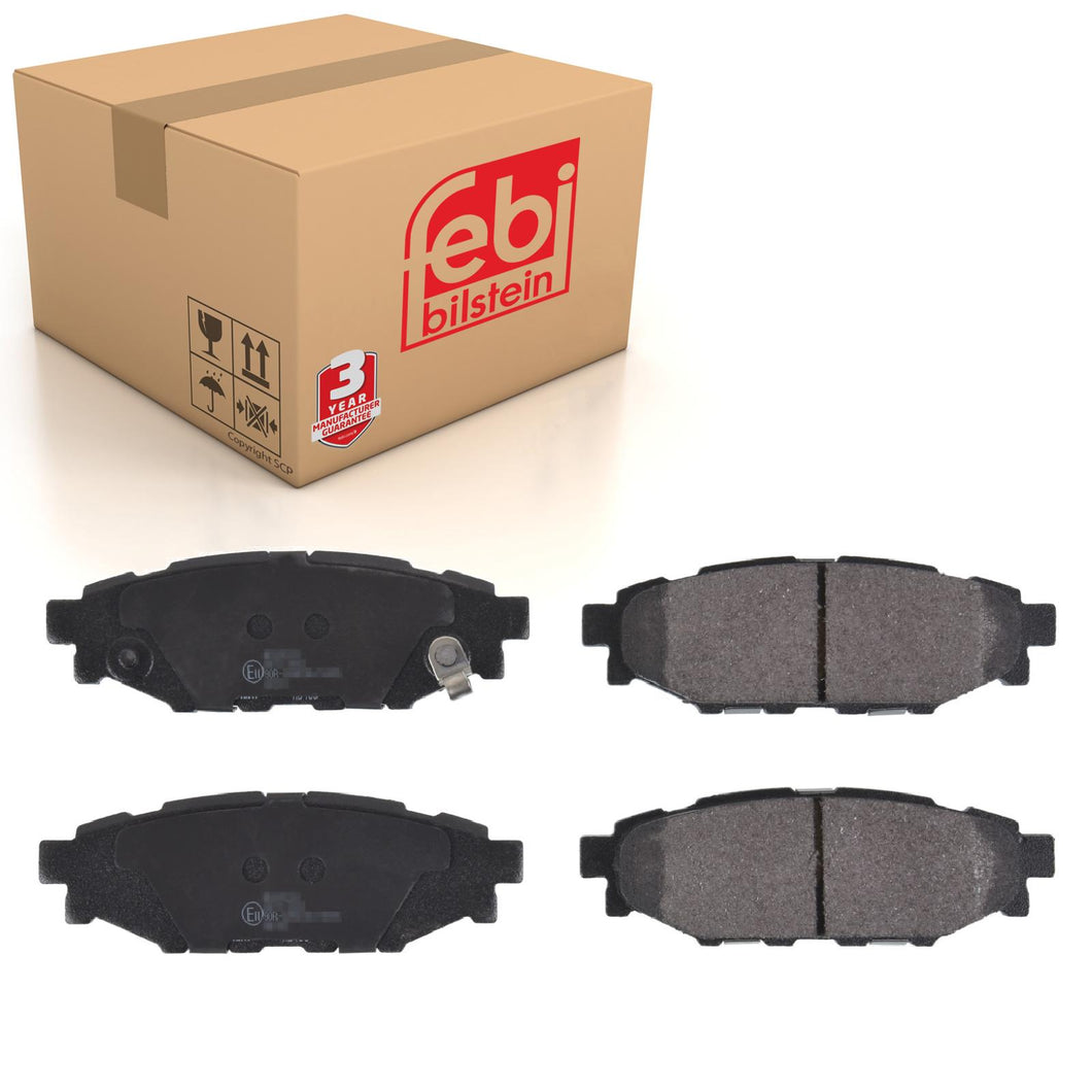 Rear Brake Pads GT86 Set Kit Fits Toyota 26696AG010 Febi 116274