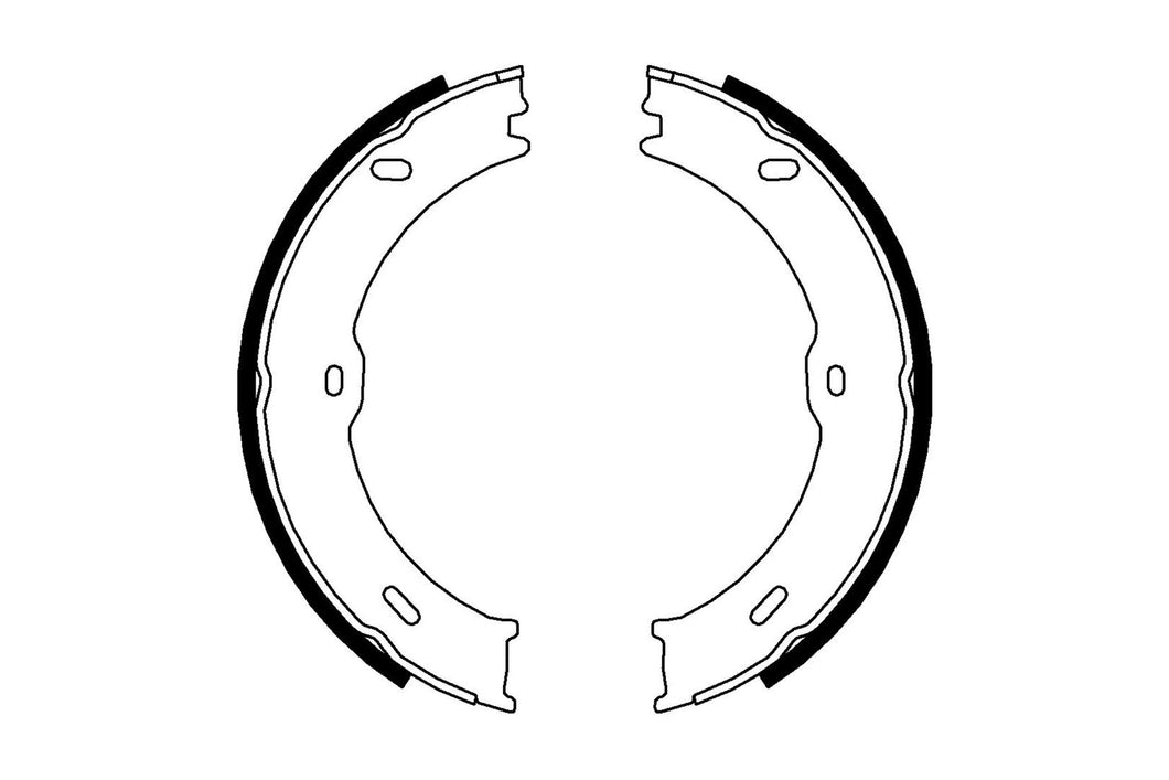 Rear Parking Brake Drum Shoe Set Fits Mercedes-Benz VW Ferodo FSB4001