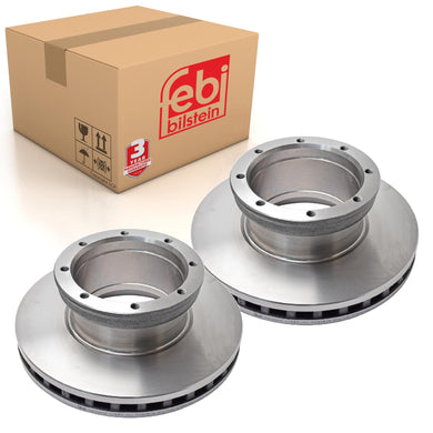 Pair of Rear Brake Disc Fits Mercedes Benz Atego IIAtego Febi 11962