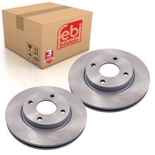 Load image into Gallery viewer, Pair of Front Brake Disc Fits Mazda Mazda2 DY Ford Fiesta Focus Fusio Febi 12578