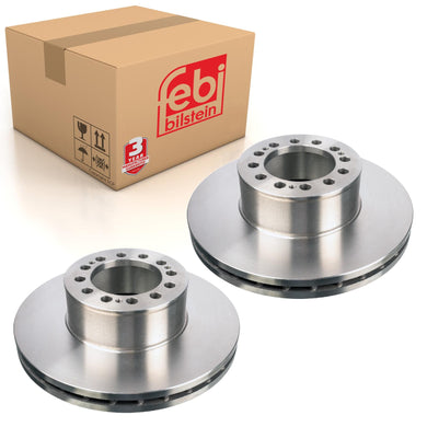 Pair of Front Brake Disc Fits Neoplan CENTROLINER SKYLINER STARLINER Febi 12731