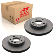 Load image into Gallery viewer, Pair of Front Brake Disc Fits Volkswagen Transporter syncro 7D Febi 14040