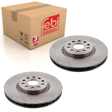Pair of Front Brake Disc Fits Lancia Kappa Alfa Romeo 166 Febi 14165