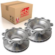 Load image into Gallery viewer, Pair of Brake Disc No Pole Wheel Mounting Fits Bergische Achsen Febi 14629