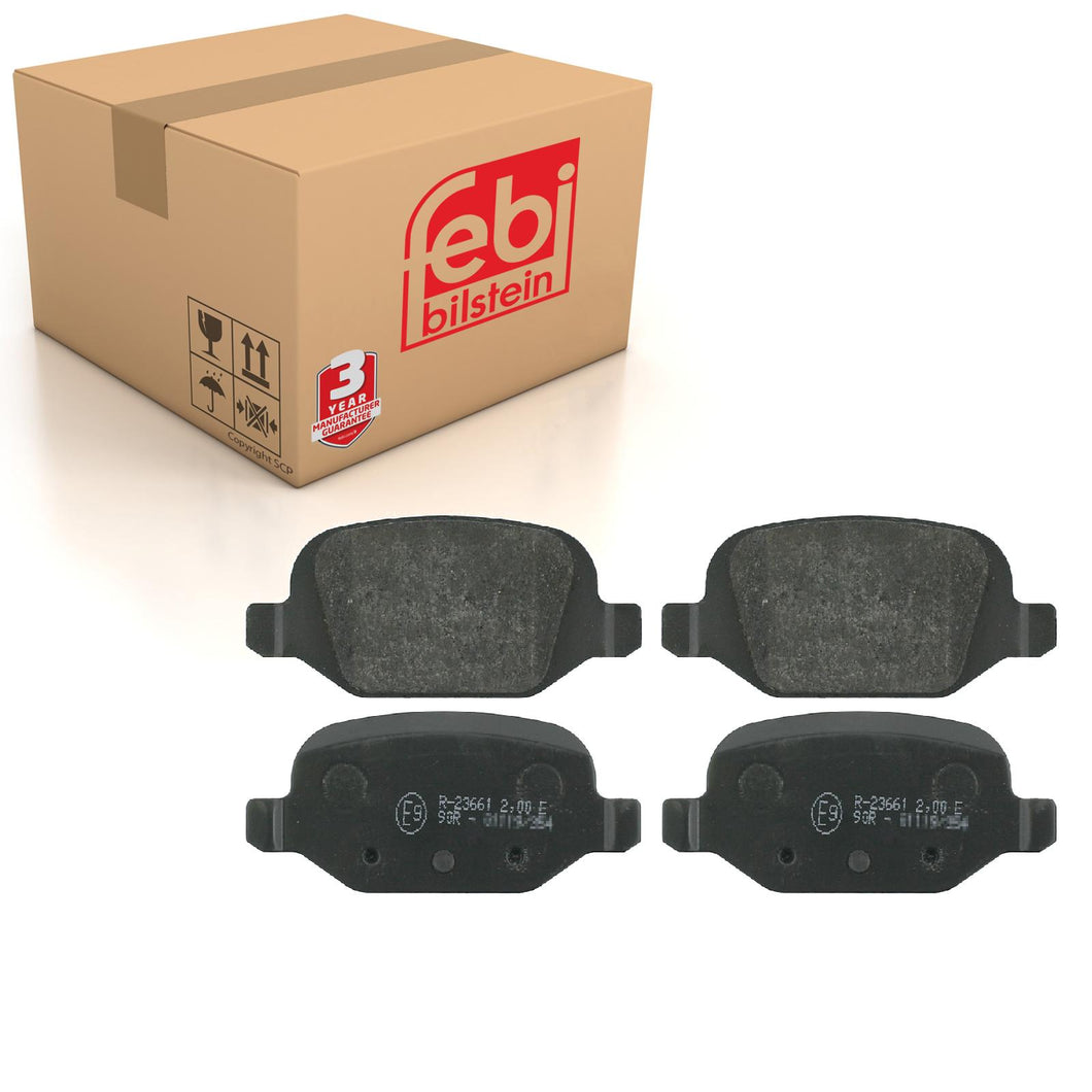 Rear Brake Pads 500C Set Kit Fits Fiat 71752988 Febi 16370
