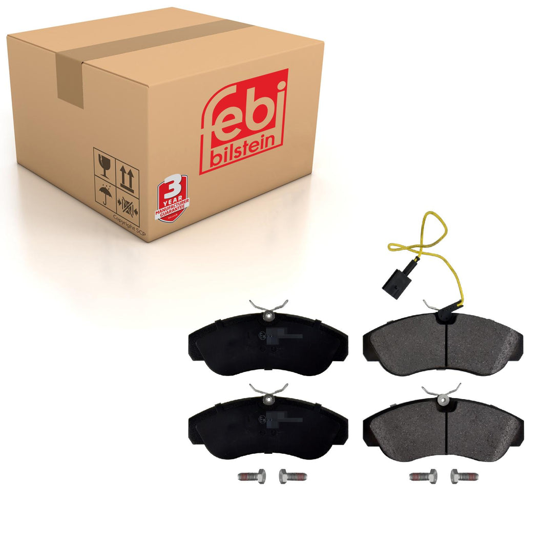 Front Brake Pads Relay Set Kit Fits Fiat 71753040 Febi 16392