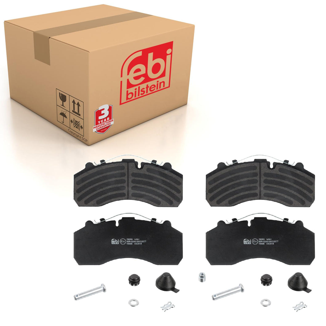 Front Rear Brake Pads Set Kit Fits DAF 006 420 11 20 Febi 16665