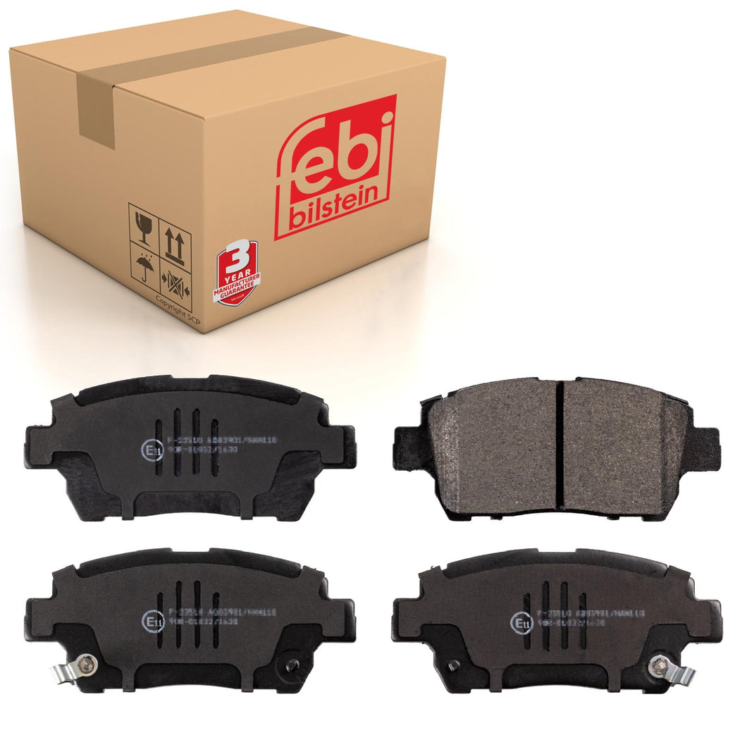 Front Brake Pads Yaris Set Kit Fits Toyota 04465-0W080 Febi 16725