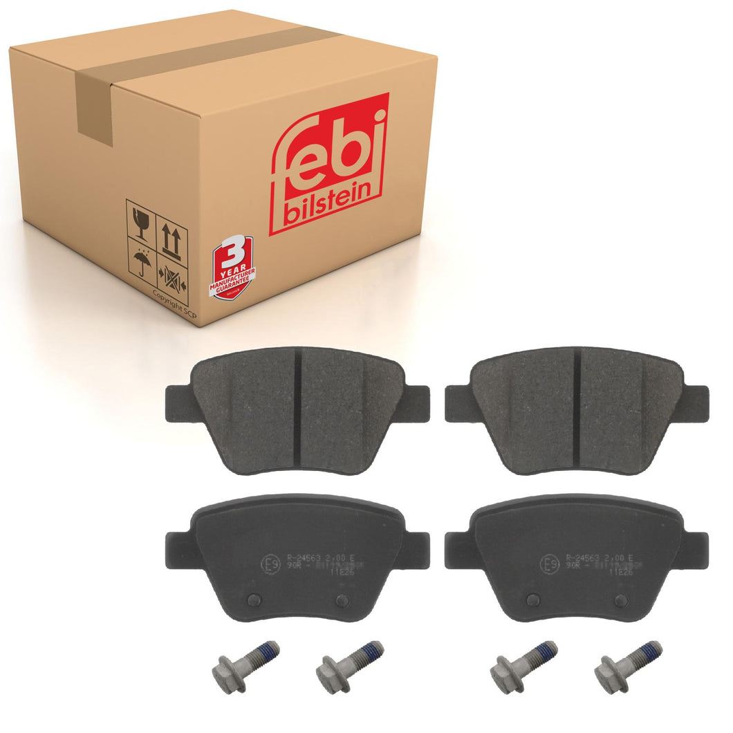 Rear Brake Pads Caddy Set Kit Fits VW 5K0 698 451 C Febi 16797