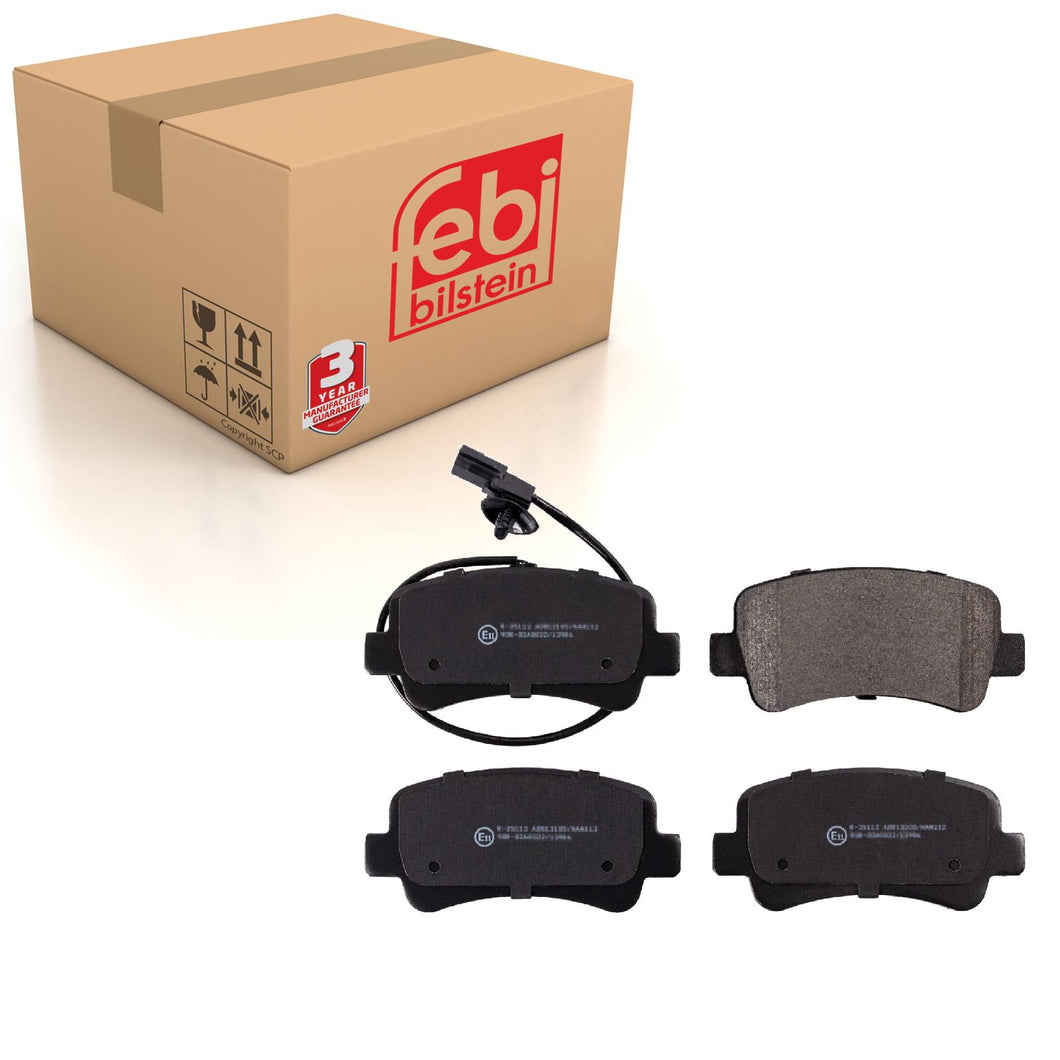 Rear Brake Pads Movano Set Kit Fits Vauxhall 44 06 033 21R Febi 16843