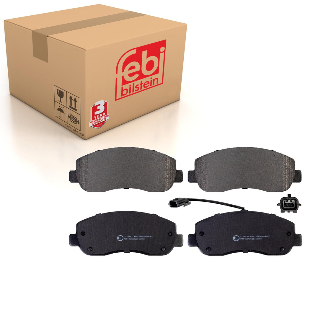 Front Brake Pads Movano Set Kit Fits Vauxhall 41 06 028 89R Febi 16845