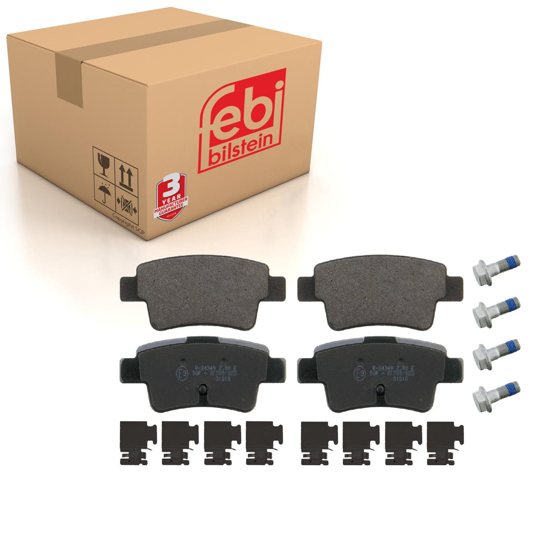 Rear Brake Pads Corsa Set Kit Fits Vauxhall 77363959 Febi 16880