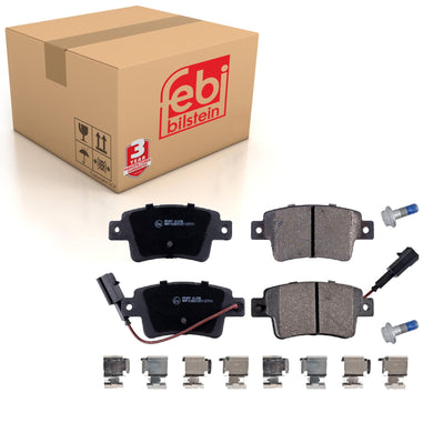 Rear Brake Pads Punto Set Kit Fits Fiat 77365886 Febi 16898