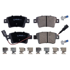 Rear Brake Pads Punto Set Kit Fits Fiat 77365886 Febi 16898