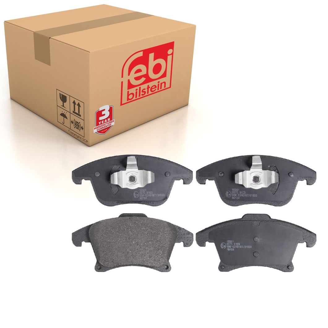 Front Brake Pads Mondeo Set Kit Fits Ford 2 014 119 Febi 16941