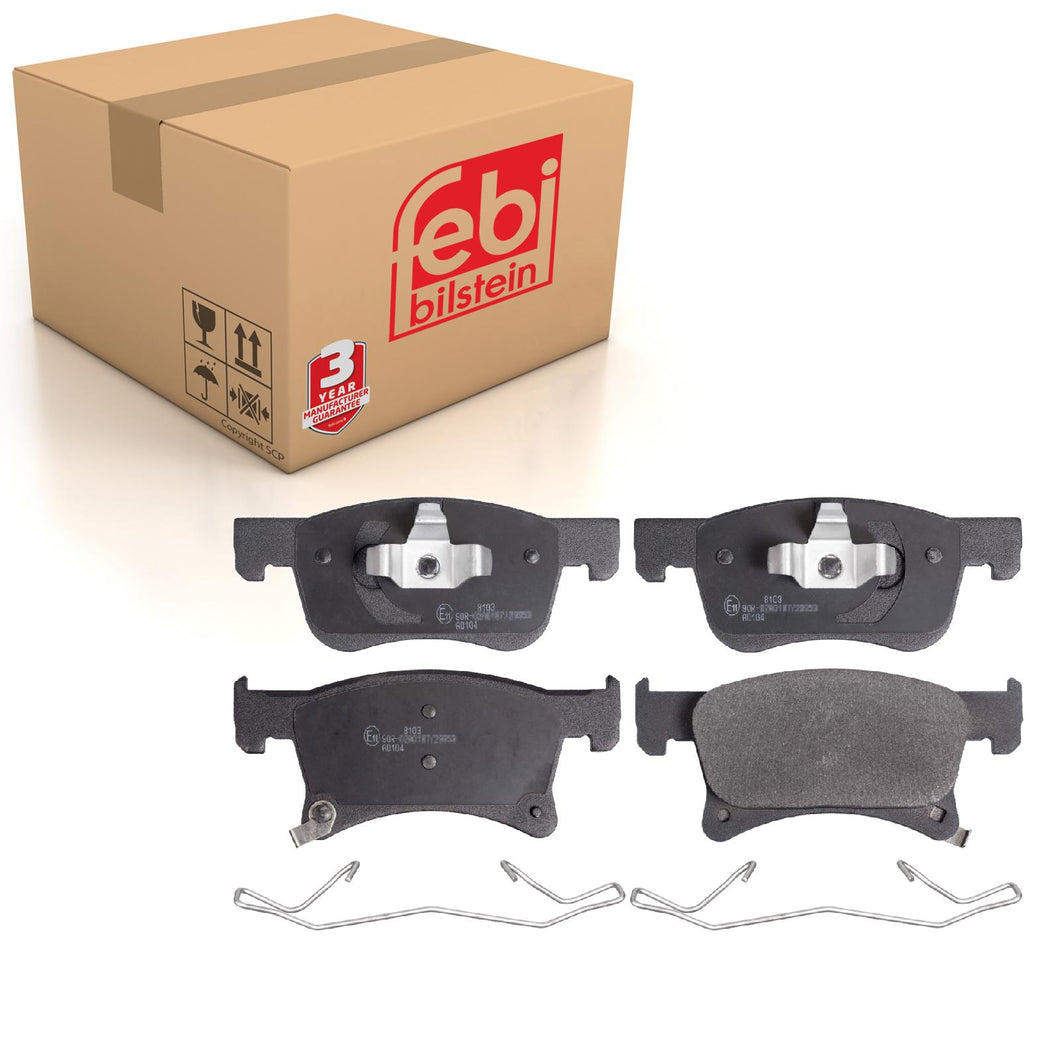 Front Brake Pads Corsa Set Kit Fits Vauxhall 39122150 Febi 16942