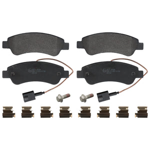 Rear Brake Pads Relay Set Kit Fits Citroen 16 144 121 80 Febi 16956