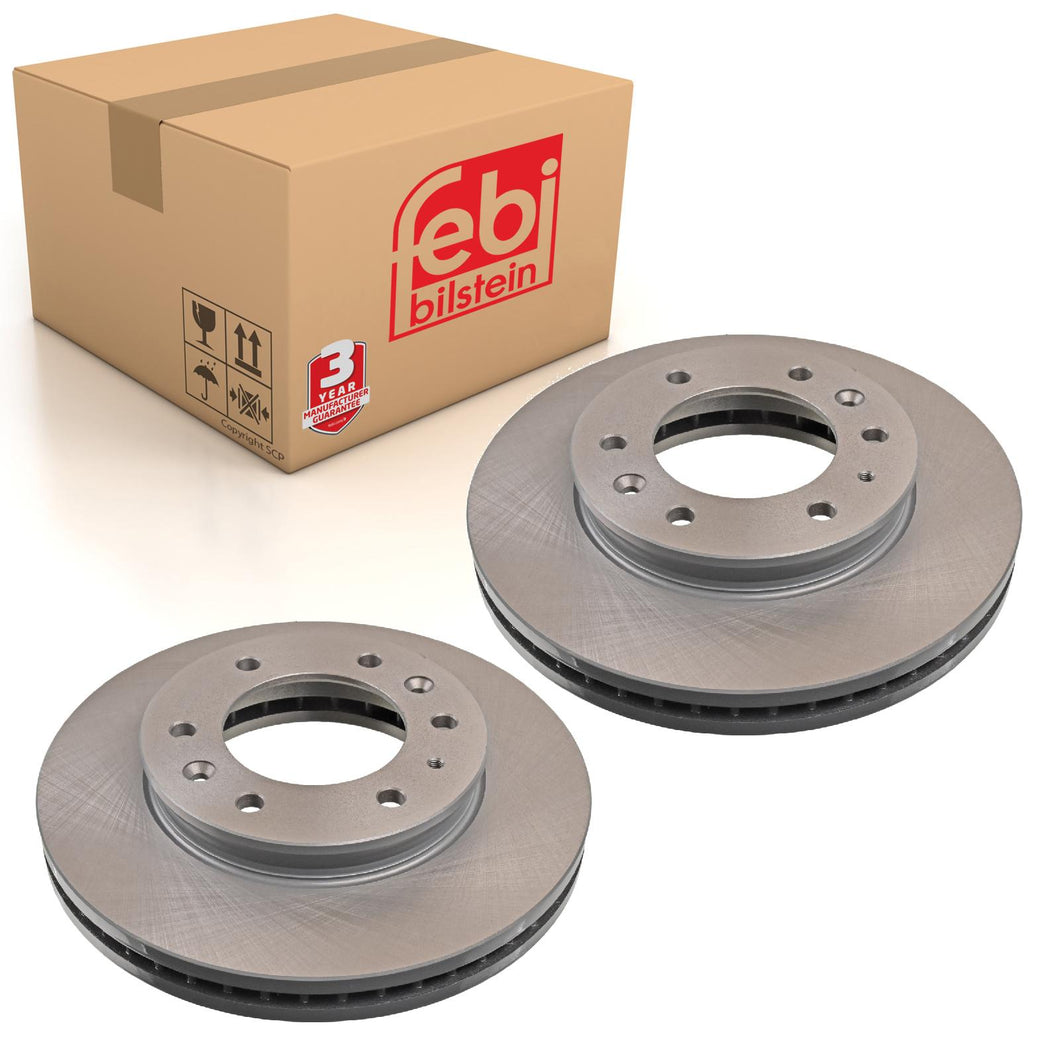 Pair of Brake Disc Fits Ford Ranger 4x4 OE UC2B33251B Febi 170039