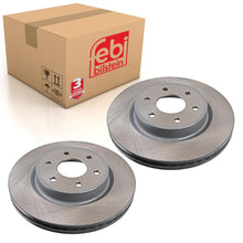 Load image into Gallery viewer, Pair of Front Brake Disc Fits Nissan OE 40206JR70C Febi 170041
