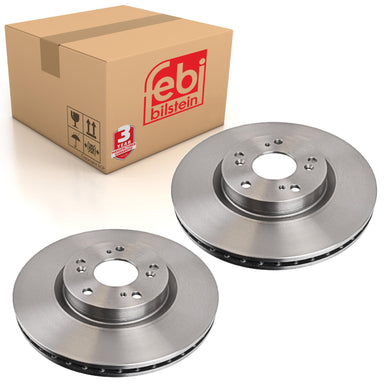 Pair of Front Brake Disc Fits Honda OE 45251SMTE00 Febi 170043