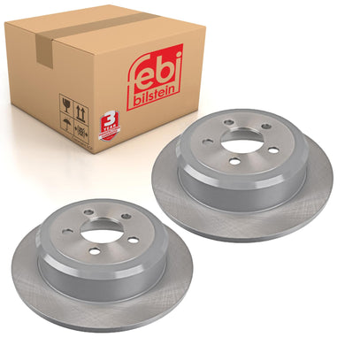 Pair of Rear Brake Disc Fits Dodge OE 52129250AA Febi 170083