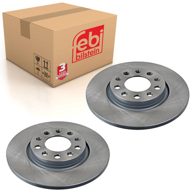Pair of Rear Brake Disc Fits Jeep OE 04779885AC Febi 170117